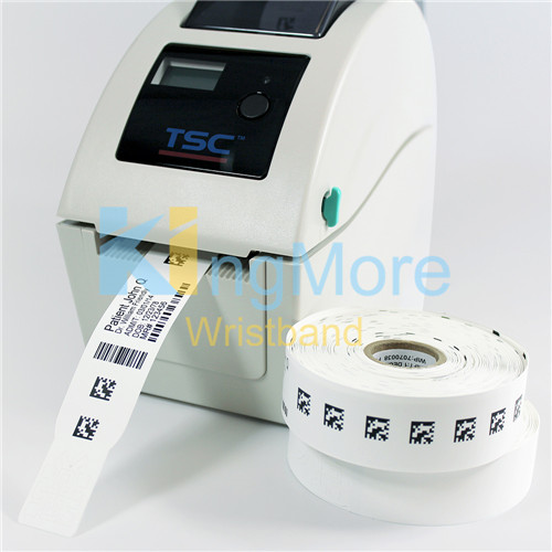 Thermal printed id band medical with barcode id bracelet