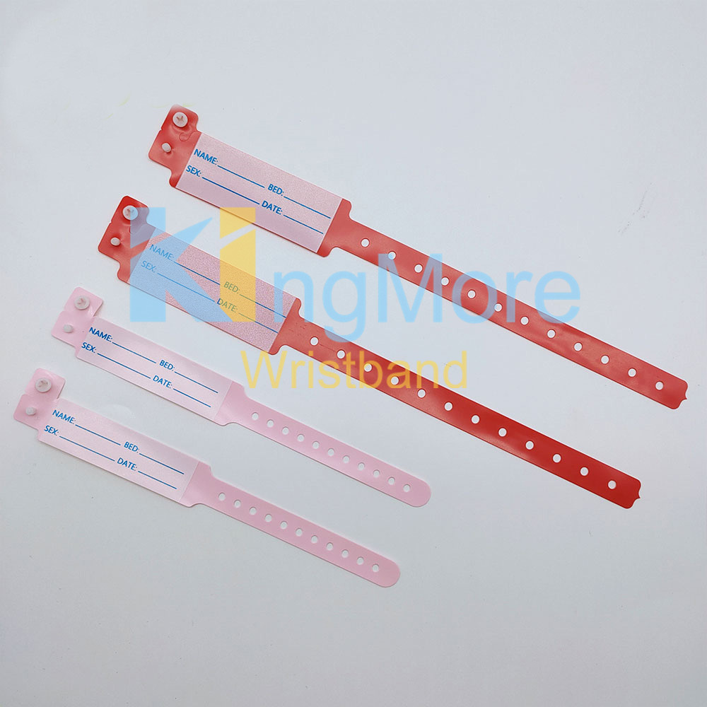  custom wristband vinyl id bracelet plastic id band 