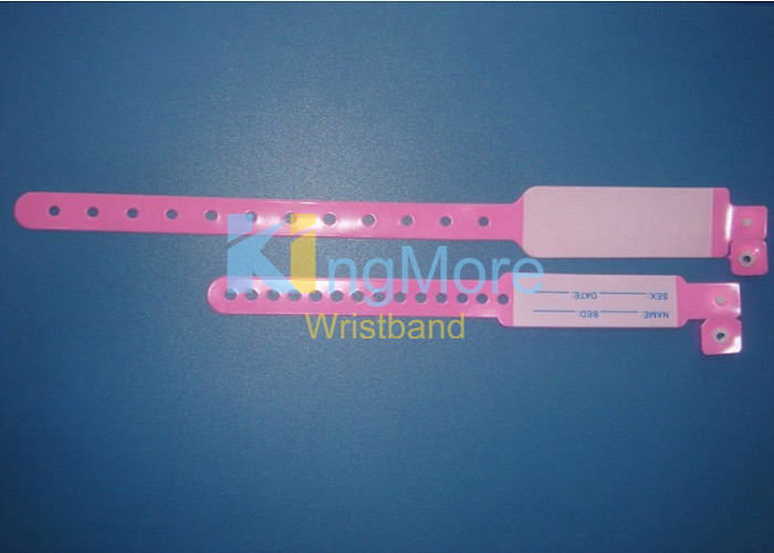  vinyl medical ID wristbands hospital id bracelet medical hand tag 