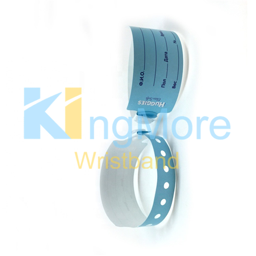 Disposable pvc soft baby id wristbands