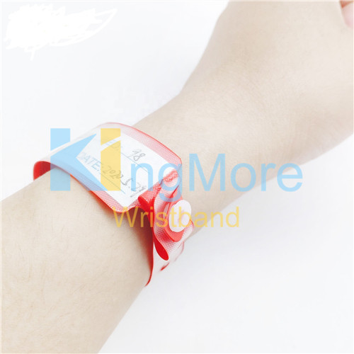 Adult pvc inert card id wristband