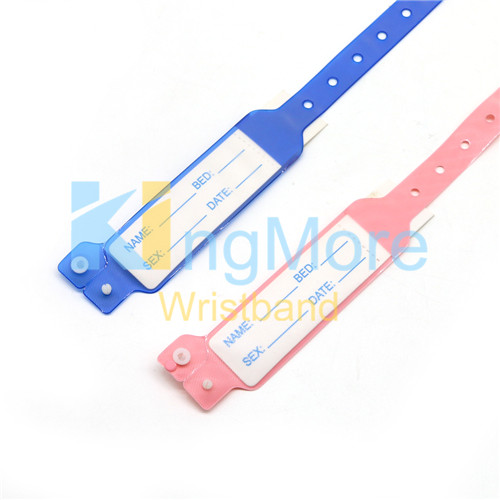 waterproof medical Infant insert card id wristband