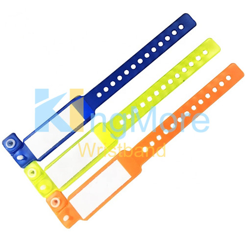 full color print one time use pvc id wristband