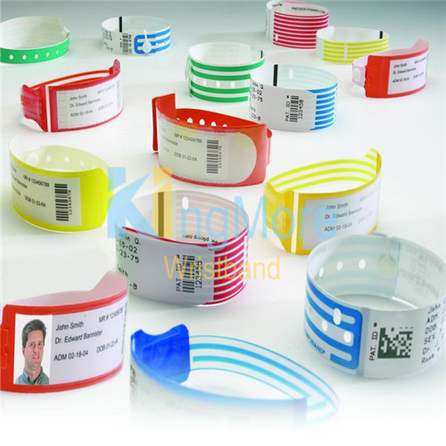 Thermal printed medical barcode id wristband