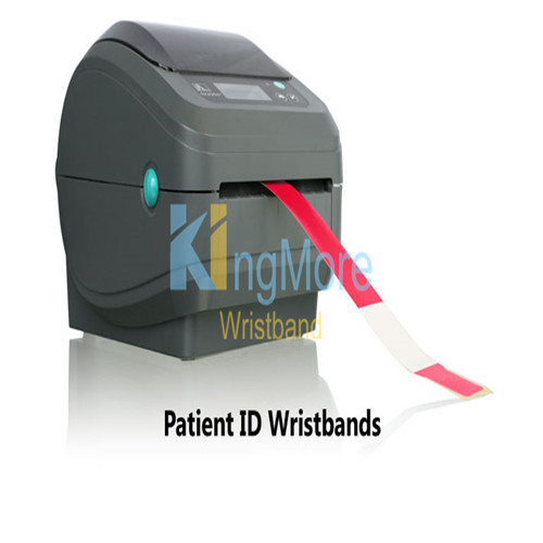 Thermal printed medical barcode id bracelet