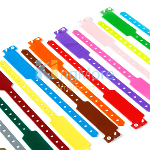 colorful vinyl promotion id bracelet