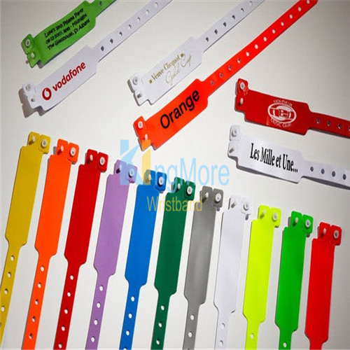 High quality id bracelets vinyl wristbands for promotion