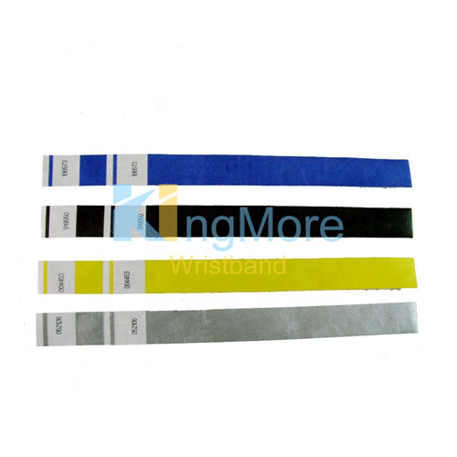 one time use tyvek id wristband 