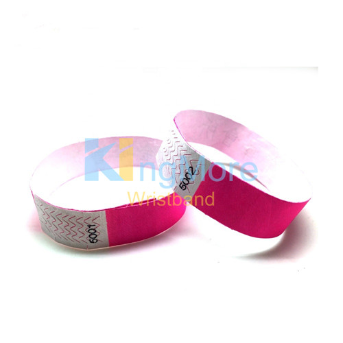 promotional tyvek id bracelet 