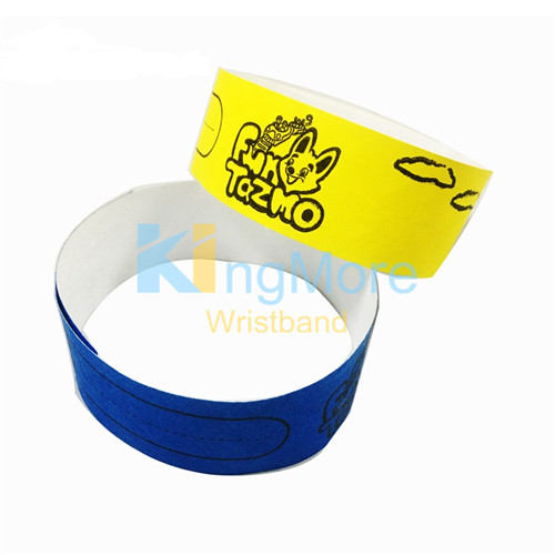 promotional tyvek id wristband