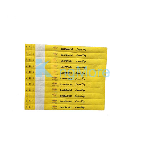 wholesale fashion id bracelet tyvek paper wristbands