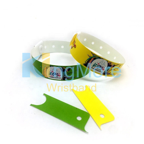 plastic custom id bracelet with tag 