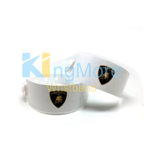 disposable custom vinyl promotional event id bracelet