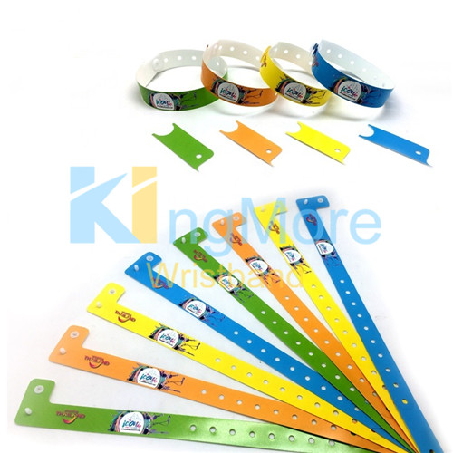 plastic customized event plastic id band waterproof cheap wristband 