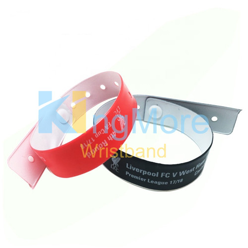 wholesale professional high quality plastic vinyl wristband
