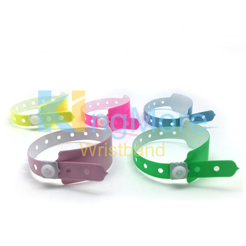 custom different pvc id wristbands for hotel