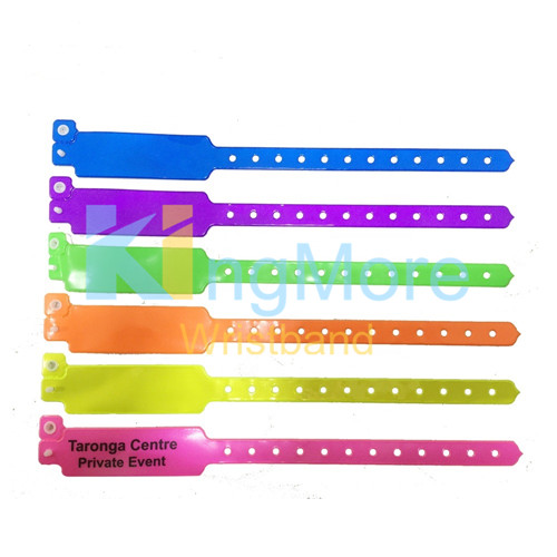 customized pvc id wristband for festival