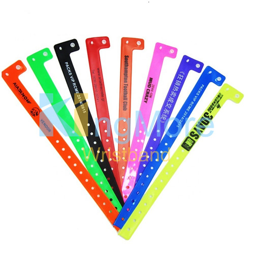 plastic entertainment vinyl id bracelet