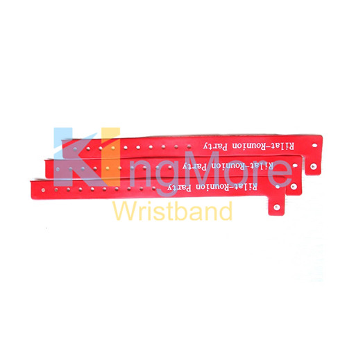 concert one-off plastic id wristbands