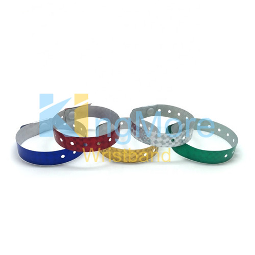 event holographic material glitter id wristband 