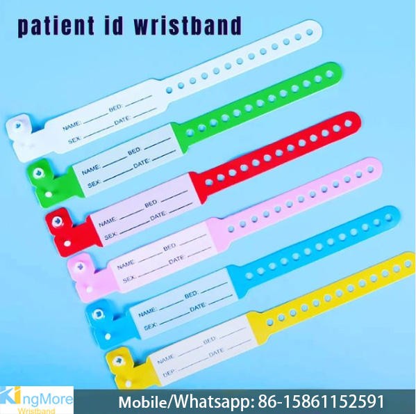 Patient identification wristband disposable id band